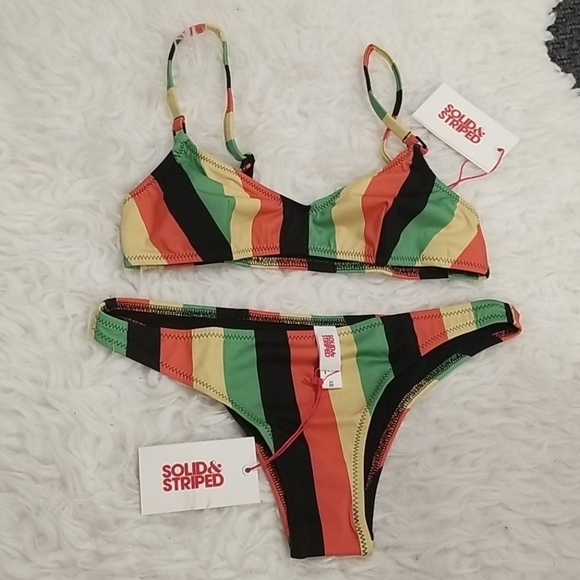 💕SOLID & STRIPED💕 Rachel Jamaica Striped Bikini - Picture 16 of 16